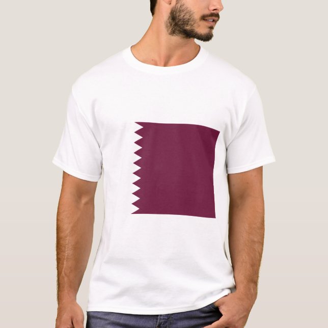 Camiseta Bandera de Qatar (Anverso)