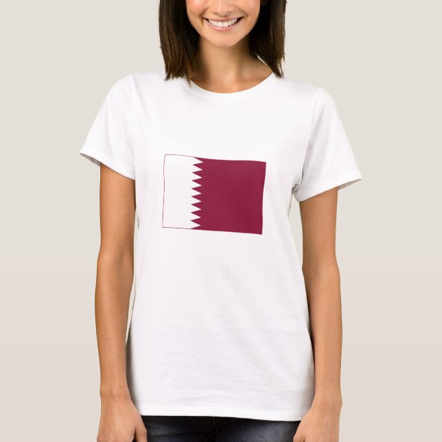 Camiseta Bandera de Qatar (Anverso)