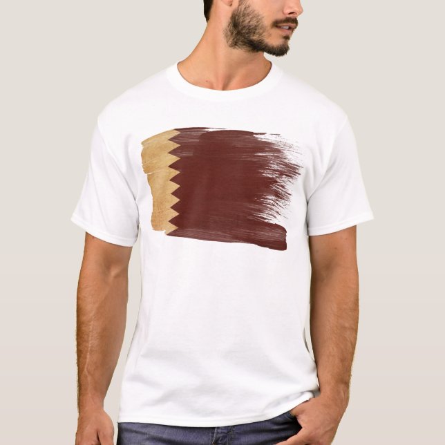 Camiseta Bandera de Qatar (Anverso)