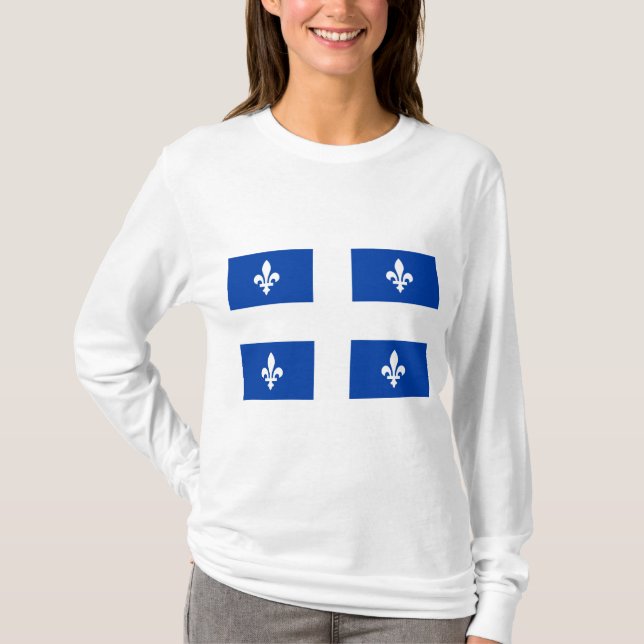 Camiseta Bandera de Quebec (Anverso)
