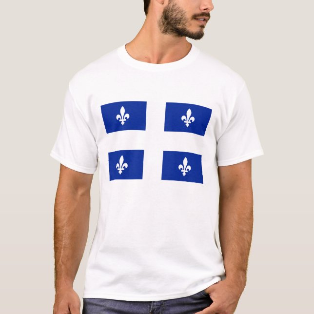 Camiseta Bandera de Quebec (Anverso)