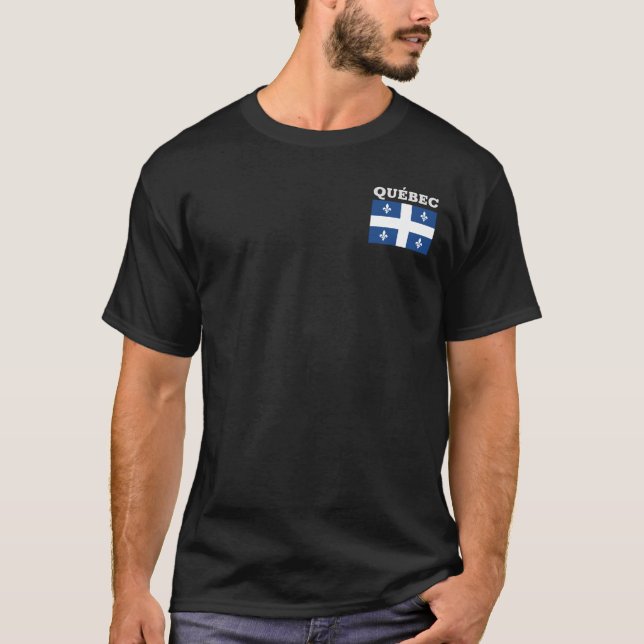 Camiseta Bandera de Quebec, Canadá (Anverso)