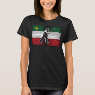 Camiseta Bandera de Quebec y patriota Henri Julien erosiona