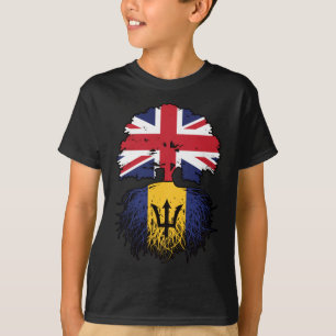 Camiseta Bandera de raíces británicas de árboles británicos