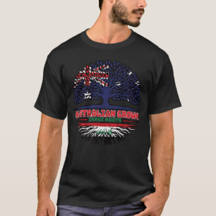 Camiseta Bandera de raíces de árbol iraquí australiano