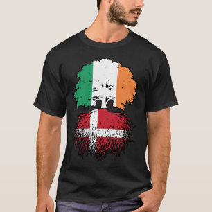Camiseta Bandera de raíces de árboles de Irlanda de Dinamar