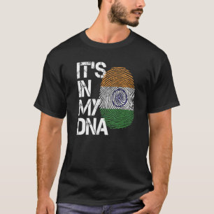 Camiseta Bandera de raíces indias americanas Está en mi ADN