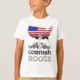 Camiseta Bandera de raíces norteamericanas de Cornish