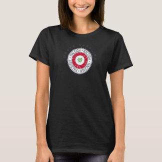 Camiseta Bandera de Raleigh Sello Estatal de Carolina del N