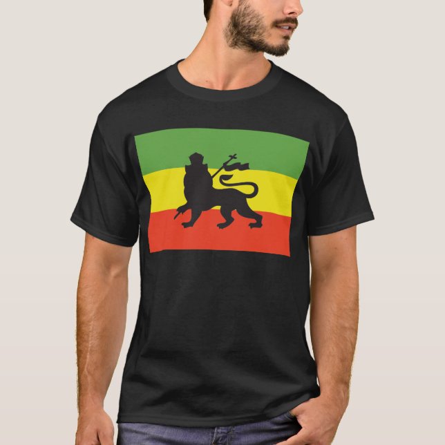 Camiseta Bandera de Rastafarian (Anverso)