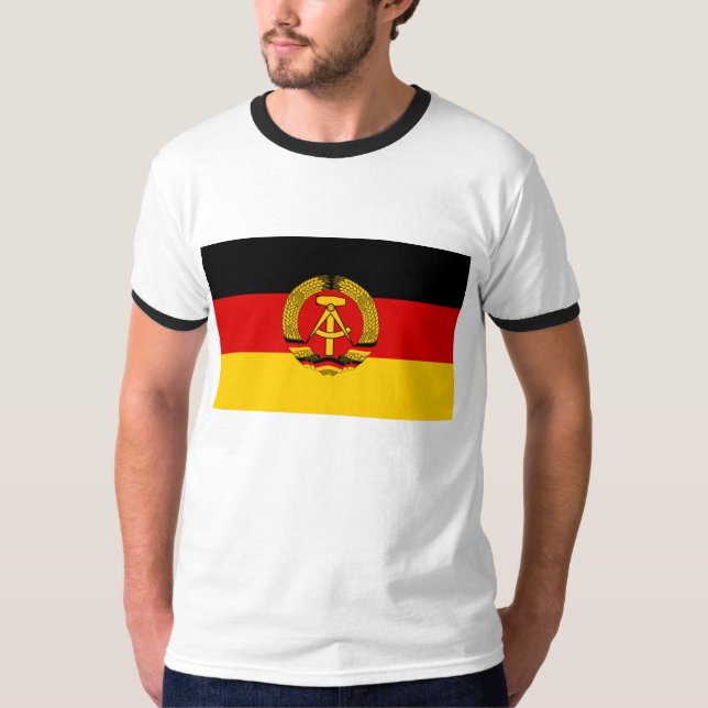 Camiseta Bandera de RDA República Democrática Alemana (Anverso)