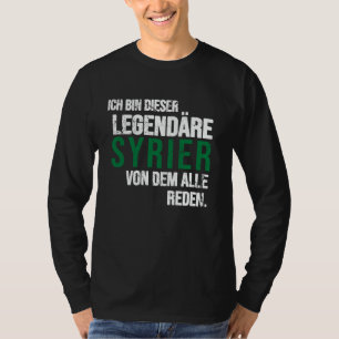 Camiseta Bandera de regalo de Siria Viñeta Damasco Sirio