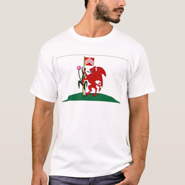 Camiseta Bandera de Reino Unido Cardiff (Anverso)