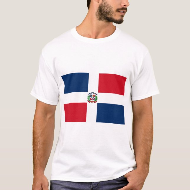 Camiseta Bandera de República Dominica (Anverso)
