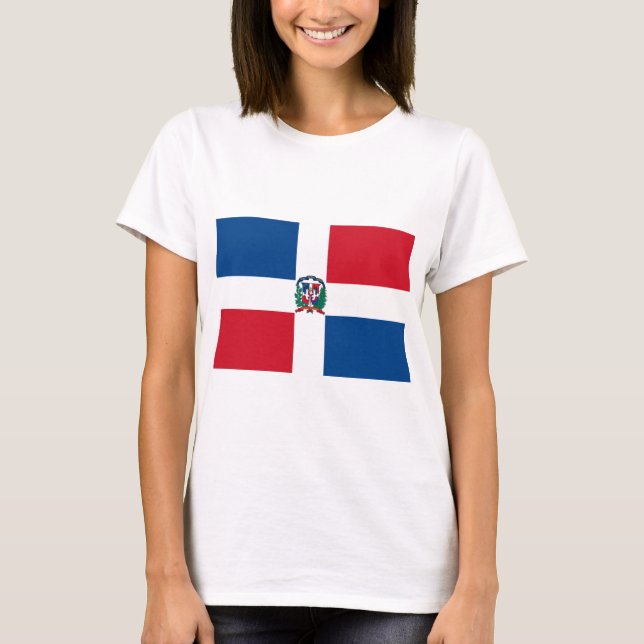 Camiseta Bandera de República Dominicana (Anverso)