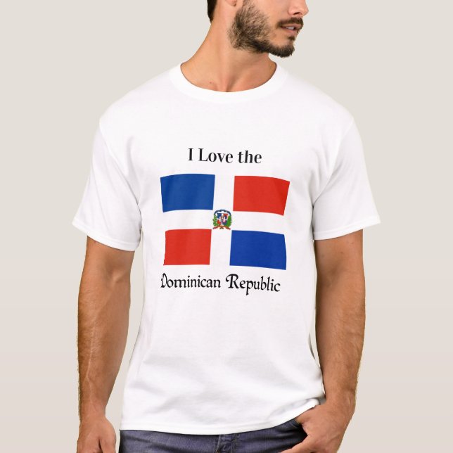 Camiseta Bandera de República Dominicana (Anverso)