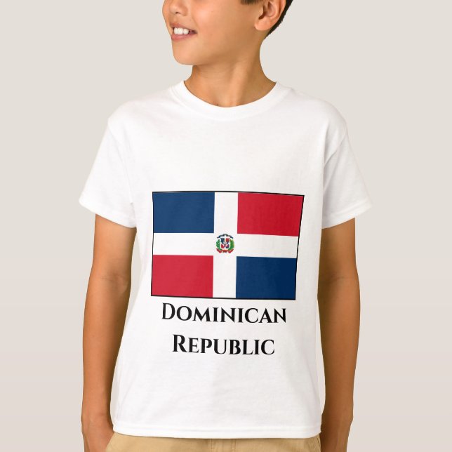 Camiseta Bandera de República Dominicana (Anverso)