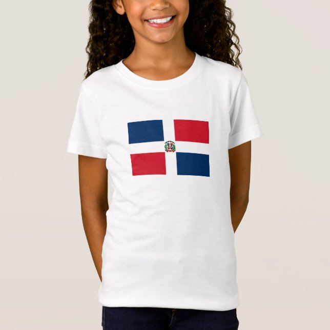 Camiseta Bandera de República Dominicana (Anverso)