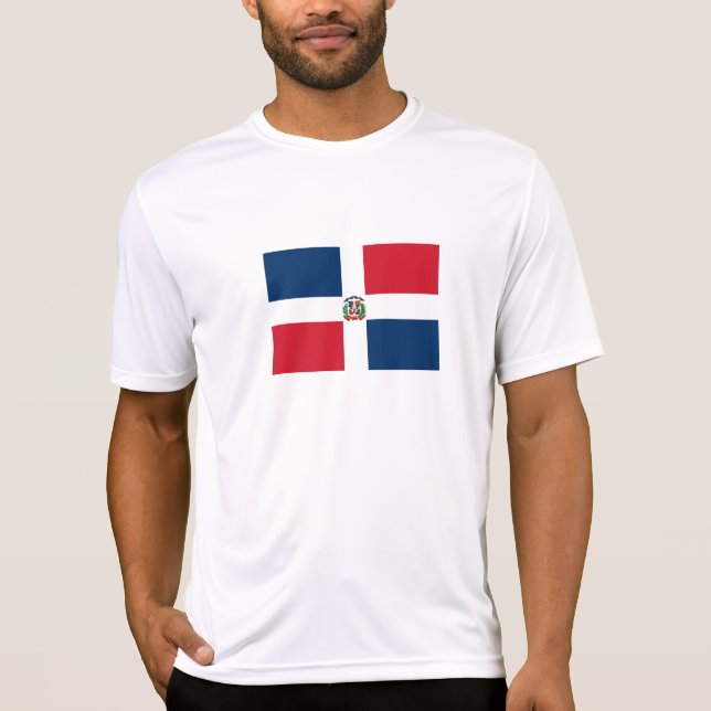 Camiseta Bandera de República Dominicana (Anverso)