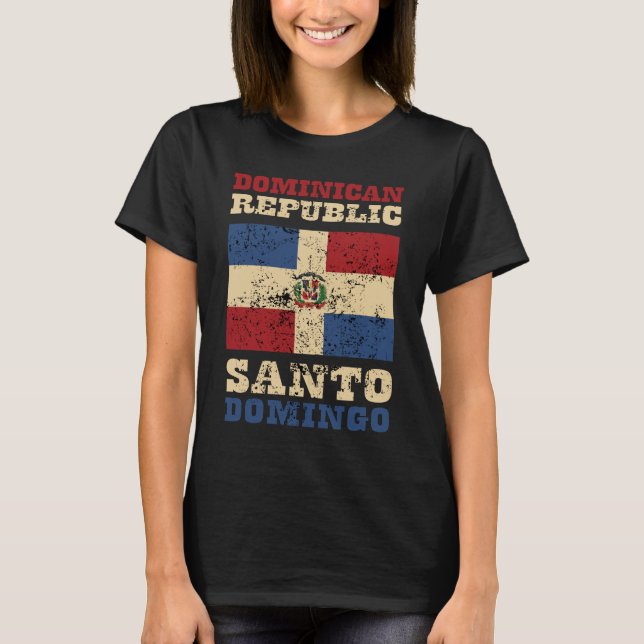 Camiseta Bandera de República Dominicana (Anverso)