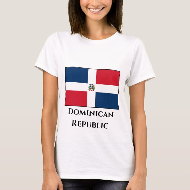 Camiseta Bandera de República Dominicana (Anverso)