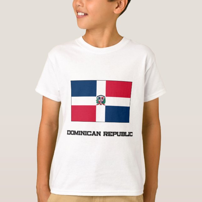 Camiseta Bandera de República Dominicana (Anverso)