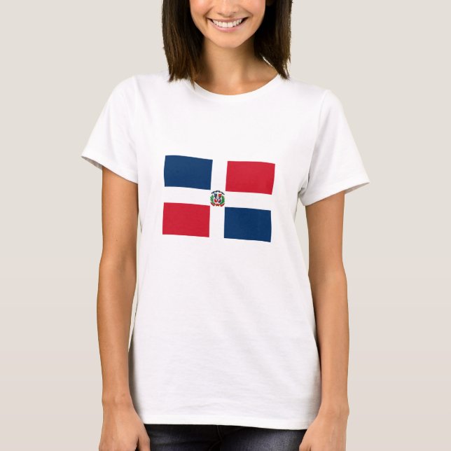 Camiseta Bandera de República Dominicana (Anverso)