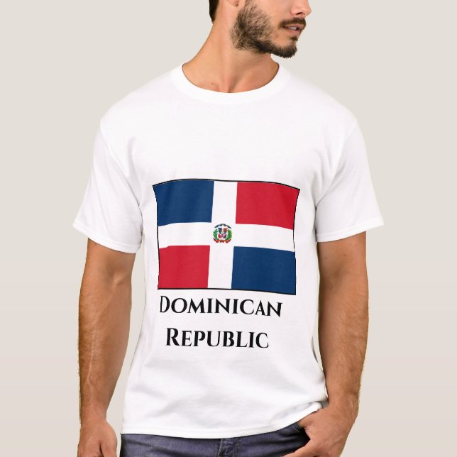 Camiseta Bandera de República Dominicana (Anverso)