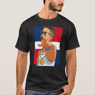 Camiseta Bandera de República Dominicana Dimelo Ke Lo Ke Pr