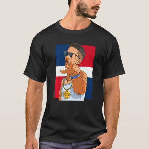 Camiseta Bandera de República Dominicana Dimelo Ke Lo Ke Pr