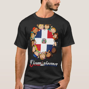 Camiseta Bandera de República Dominicana Herencia Hispana D
