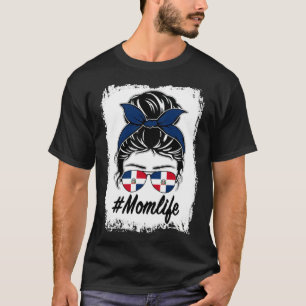 Camiseta Bandera de República Dominicana Mamá Dominicana Mo