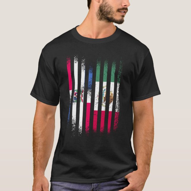 Camiseta Bandera de República Dominicana México Grosera Ban (Anverso)