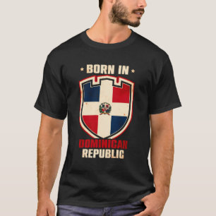 Camiseta Bandera de República Dominicana nacida en Santo Do