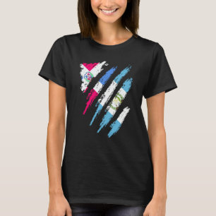 Camiseta Bandera de República Dominicana País cultivado en