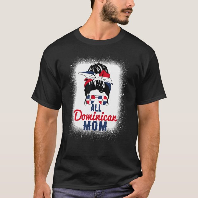 Camiseta Bandera De República Dominicana Para Moda (Anverso)