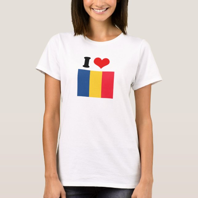 Camiseta Bandera de República eo Tchad (Anverso)
