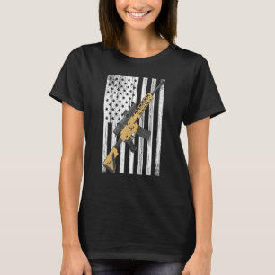 Camiseta Bandera De Rifle De Ee. Uu. - Orgulloso Propietari