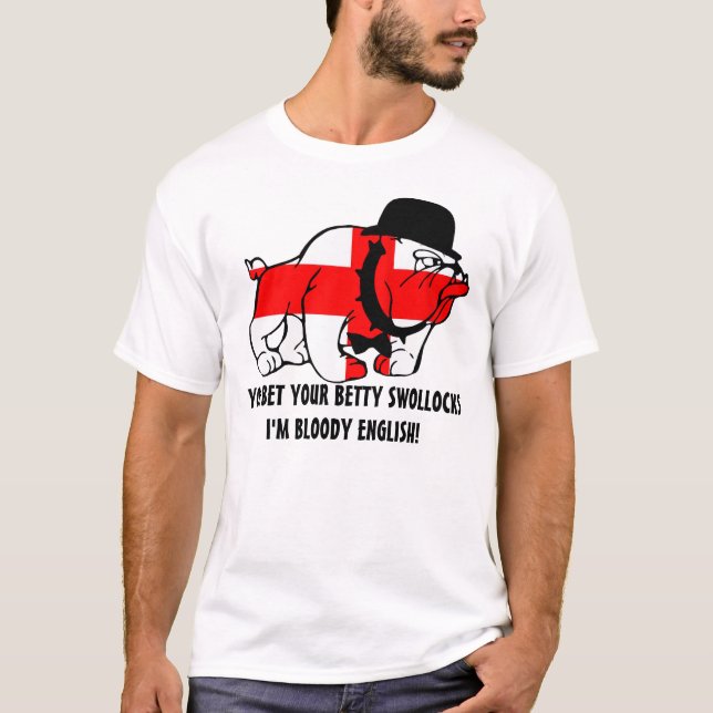 Camiseta Bandera de rima inglesa del inglés del argot (Anverso)