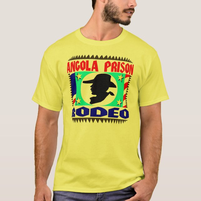 Camiseta Bandera de rodeo de la prisión de Angola (Anverso)