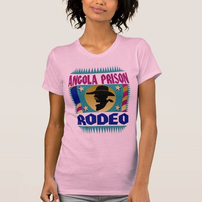 Camiseta Bandera de rodeo de la prisión de Angola (Anverso)