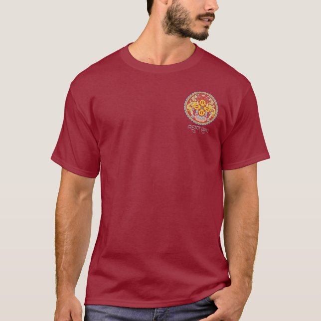 Camiseta Bandera de ropa de Bután (Anverso)