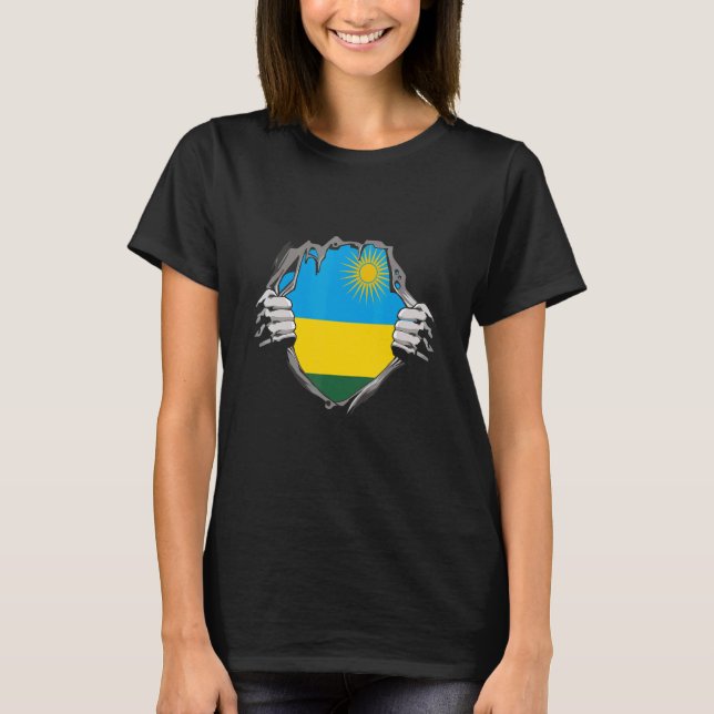 Camiseta Bandera de Ruanda (Anverso)
