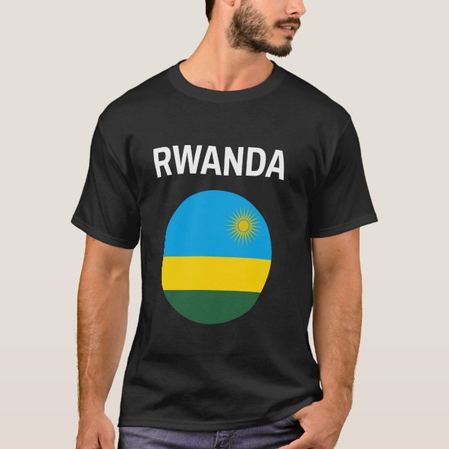 Camiseta Bandera de Ruanda Moderna (Anverso)