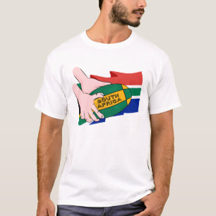 Camiseta Bandera de rugby de Sudáfrica