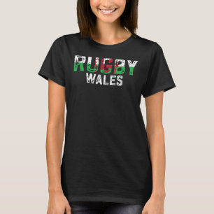 Camiseta Bandera de Rugby Gales Gales Gales