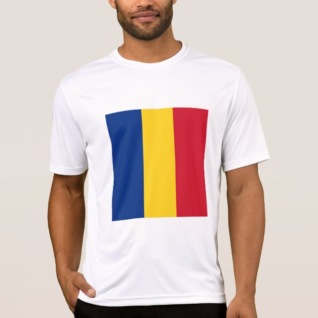 Camiseta Bandera de Rumania (Anverso)