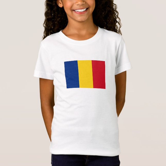 Camiseta Bandera de Rumania (Anverso)