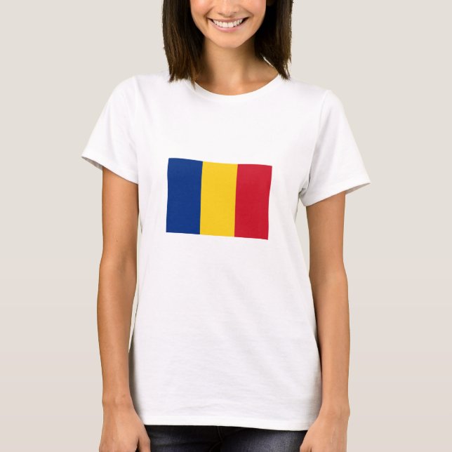 Camiseta Bandera de Rumania (Anverso)
