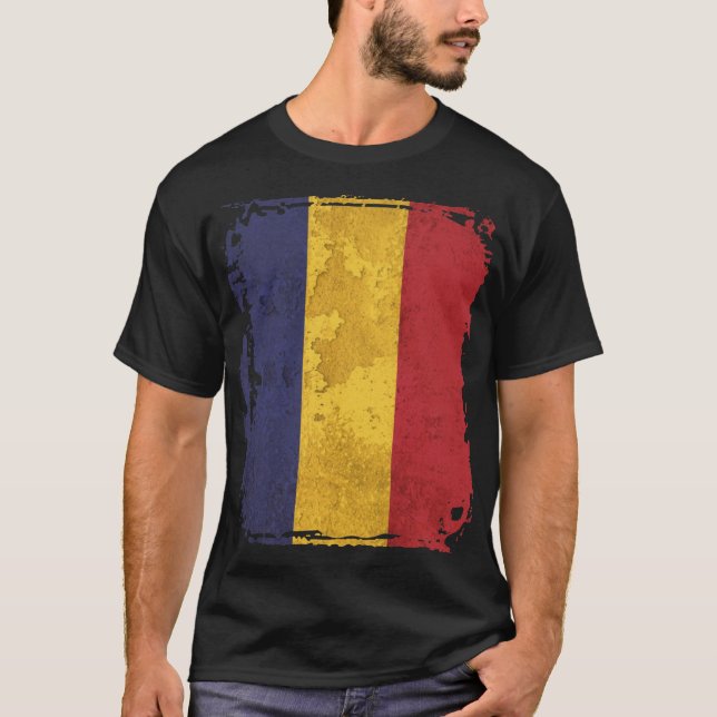 Camiseta Bandera de Rumania (Anverso)